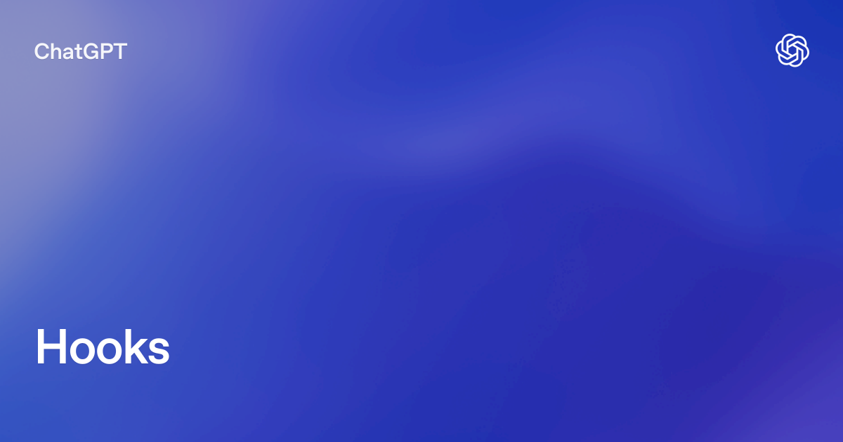 OpenAI Codex Hooks 官方文档封面