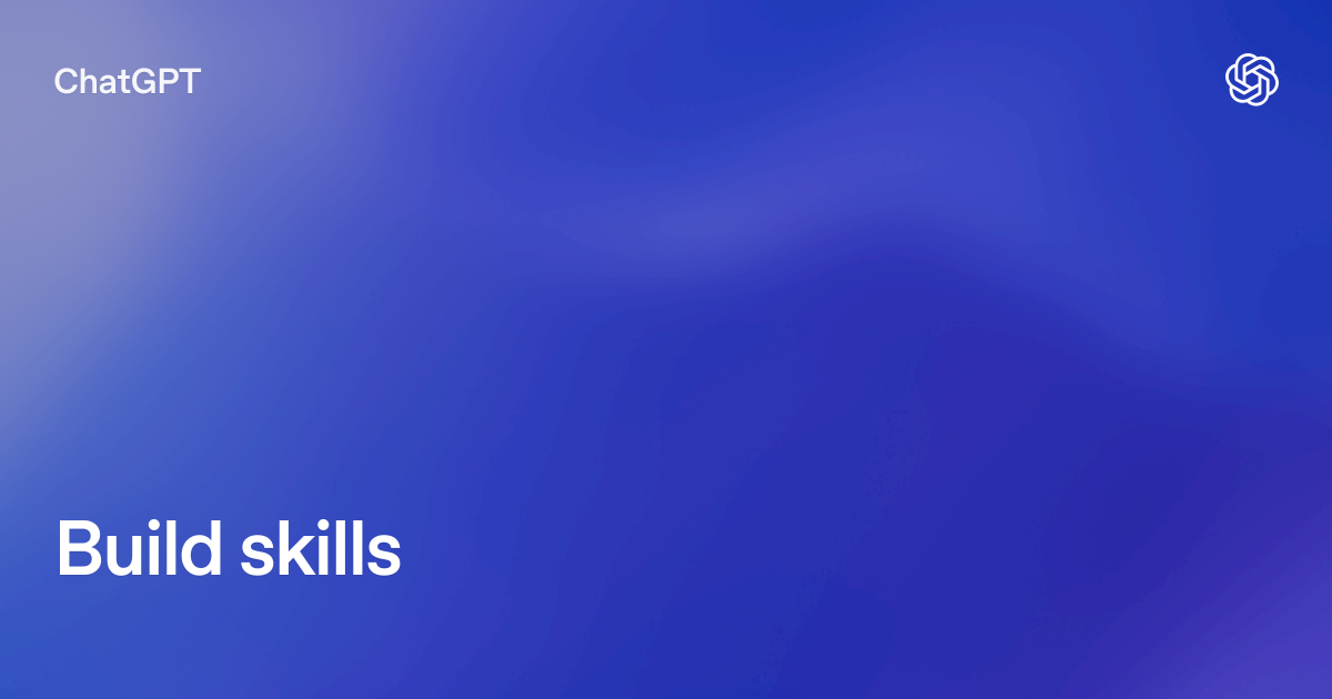 OpenAI Codex Build Skills 官方文档封面